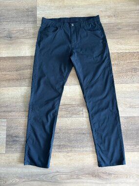Faherty Brand Men’s Navy Stretch Pants Size 33 – Organic Cotton Coolmax Comfort